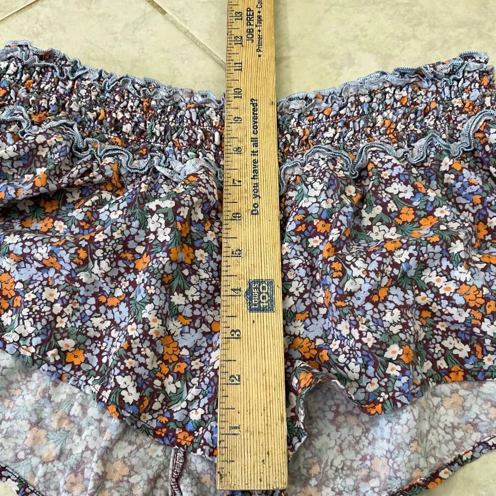 Anthropologie Womens High Waisted Shorts S Colorful Boho Festival Hippie Artsy - Picture 8 of 10